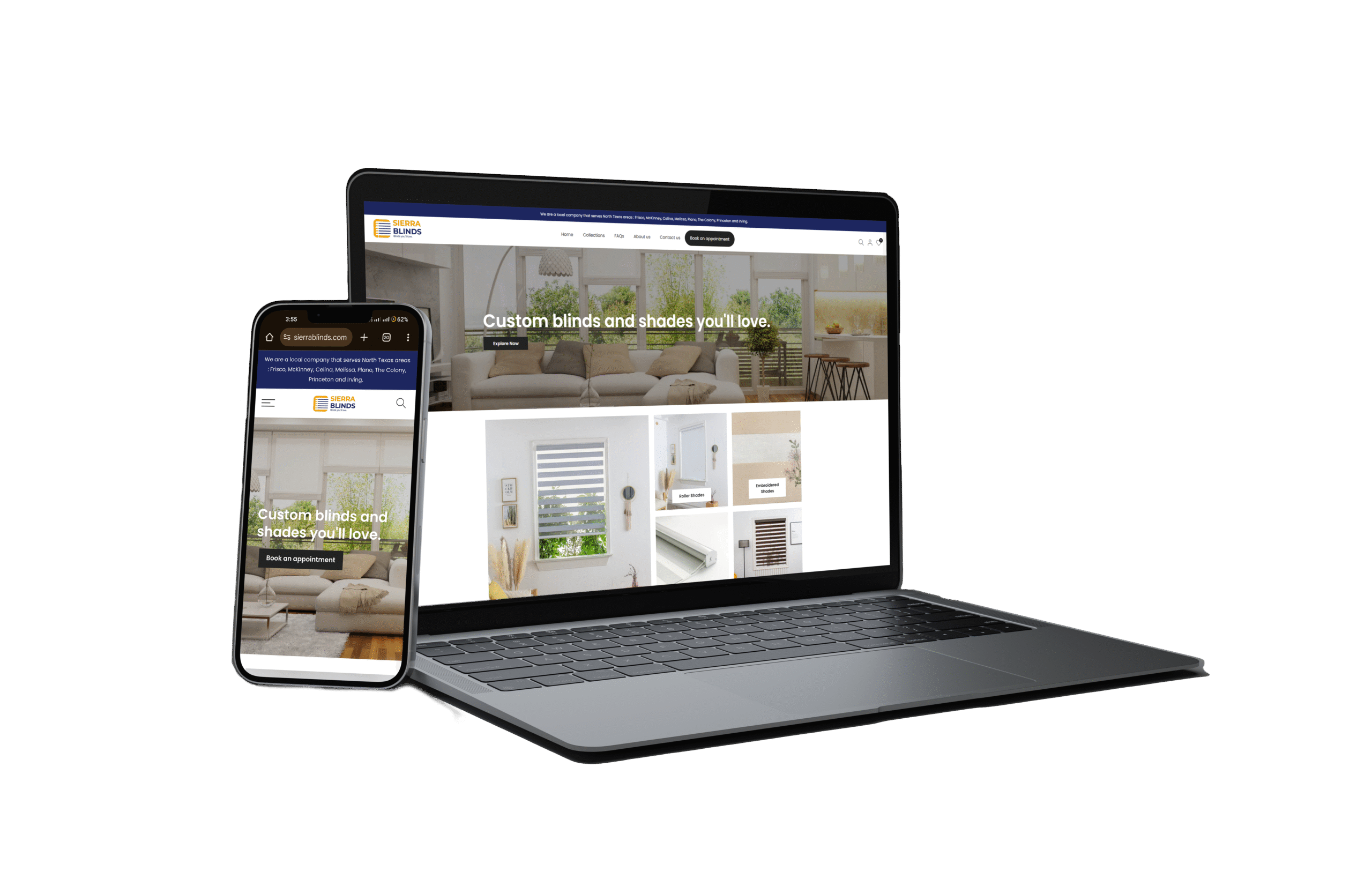 Sierra Blinds Website